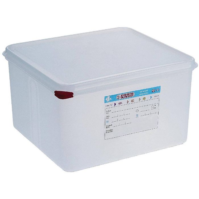 Araven Gastronorm Containers Polypropylene 2/3 With Lids 200mm 4 Pack
