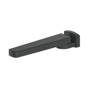 Greens Matte Black Avalon Swivel Bath Spout - Suits All Pressure - Matte Black
