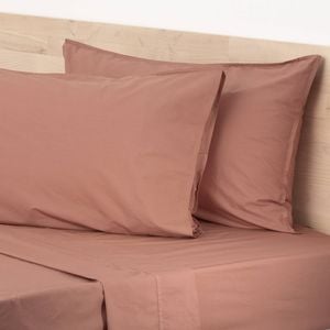 Renee Taylor Helena King Bed Vintage Stone washed Sheet Set Redwood