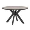 FurnitureOkay Capri Sintered Stone Outdoor Dining Table (120cm Round) - Charcoal