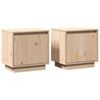 vidaXL 2x Bedside Cabinets Home Side Table Nightstand Storage