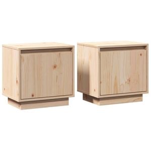 vidaXL 2x Bedside Cabinets Home Side Table Nightstand Storage