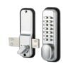 Ikonic Satin Chrome Plate Digital Gate Lock