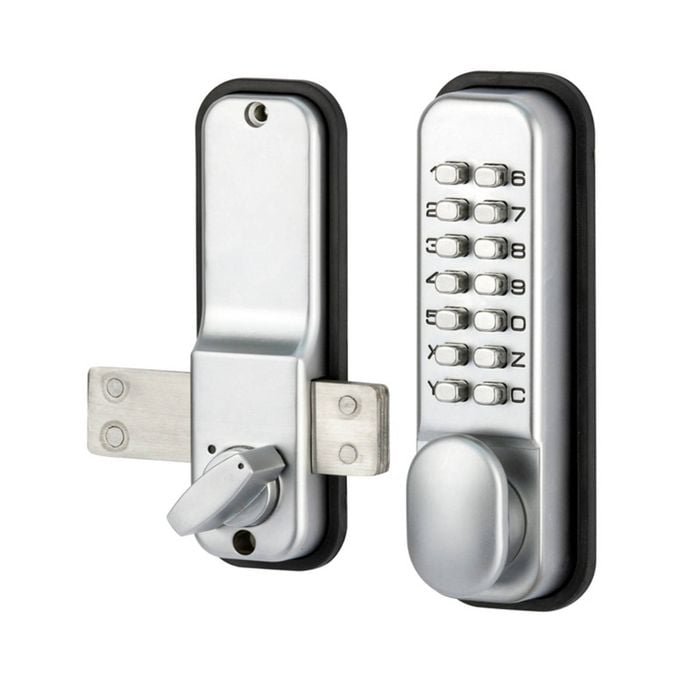 Ikonic Satin Chrome Plate Digital Gate Lock