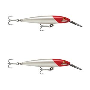 2x Rapala 9cm Countdown Magnum Sinking Trolling Fishing Lures - Redhead