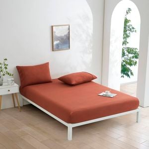 Dreamaker Micro Flannel Combo Fitted Sheet Set Sienna Queen