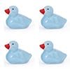 4x Floating Duckling Porcelain Home/Garden Lawn Ornament Display Mixed Blue Asst