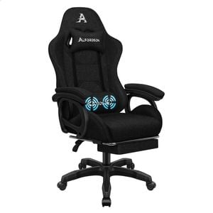 ALFORDSON Massage Gaming Chair Fabric Black