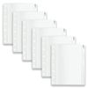 6pc Colourhide Bindermate A4 Pencil Case Insert Organiser For Binders Clear Lrg