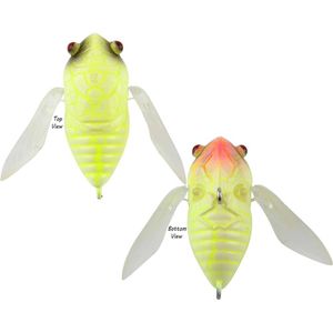 Atomic Hardz Cicada 35mm Surface Topwater Fishing Lure Snake Glow