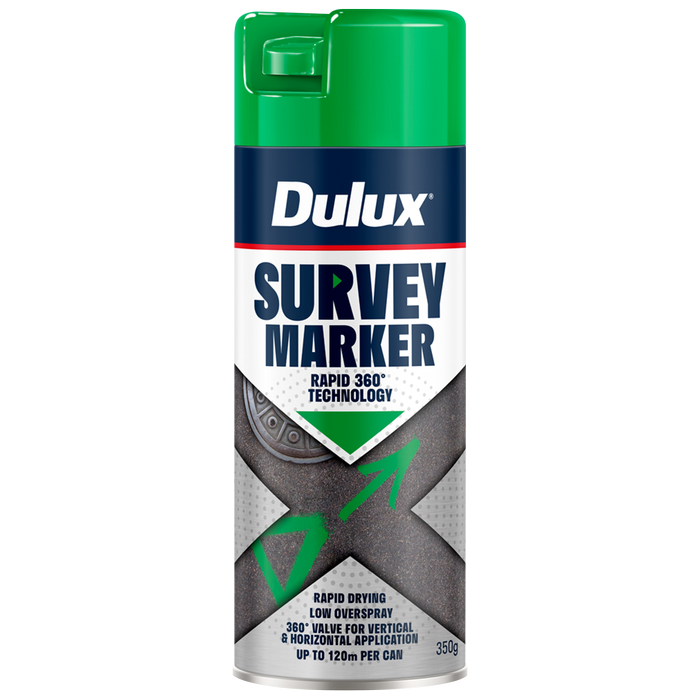 Dulux 350g Green Survey Marker Spray Paint