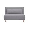 Audrey 2 Seater Sofa Futon Bed Love Seat Fabric Lounge Couch - Grey