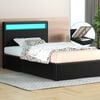 ALFORDSON Bed Frame RGB LED Gas Lift King Single