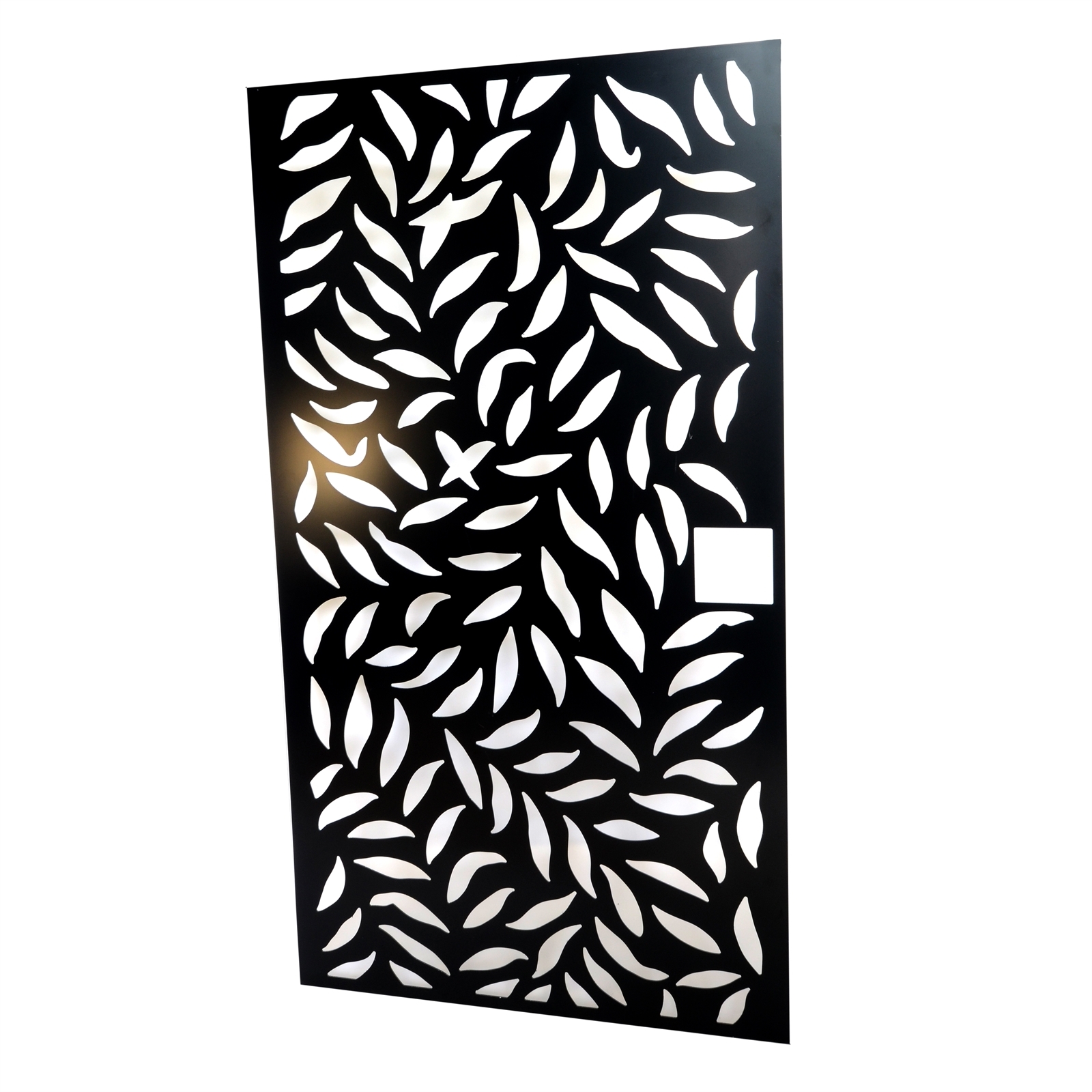 ProtectorAl 930 x 1705mm Black Large Leaf Deco Aluminium Gate Panel product image