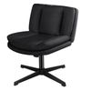 ALFORDSON Armless Office Desk Chair Fabric Black