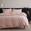Bedding Co. Organic Cotton Flannelette Quilt Cover Set Soft Pink Super King