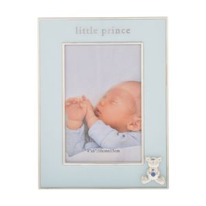 Gibson Gifts Little Prince Picture Photo Frame 4x6 Baby Blue Glass