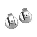 Gasmate Chrome Replacement BBQ Knobs - 2 Pack