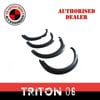 Matte Black Fender Flares For Mitsubishi Triton Ml Mn 2006-2016