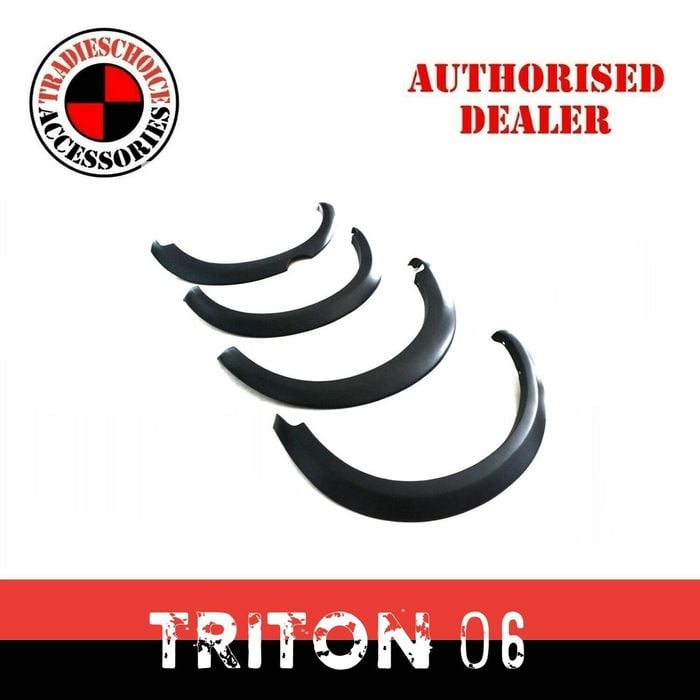 Matte Black Fender Flares For Mitsubishi Triton Ml Mn 2006-2016