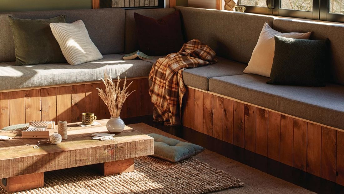 living room with lounge and a window