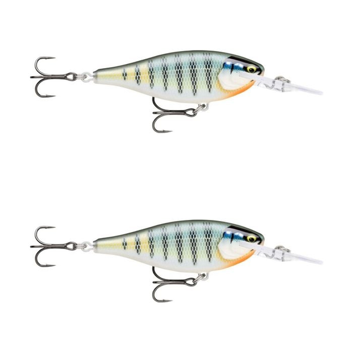 2x Rapala 5.5cm Shad Rap Elite (Floating) Fishing Lures - Gilded Blue Gill