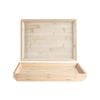 Argon Tableware Rectangular Bamboo Tray - 33cm - Brown - X3