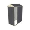 Build-a-Shed 0.8 x 1.5 x 2.1m Gable Single Sliding Side Door Shed - Grey