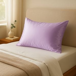 Royal Comfort Pure Silk Pillowcase 100% Mulberry Hypoallergenic Lilac Standard