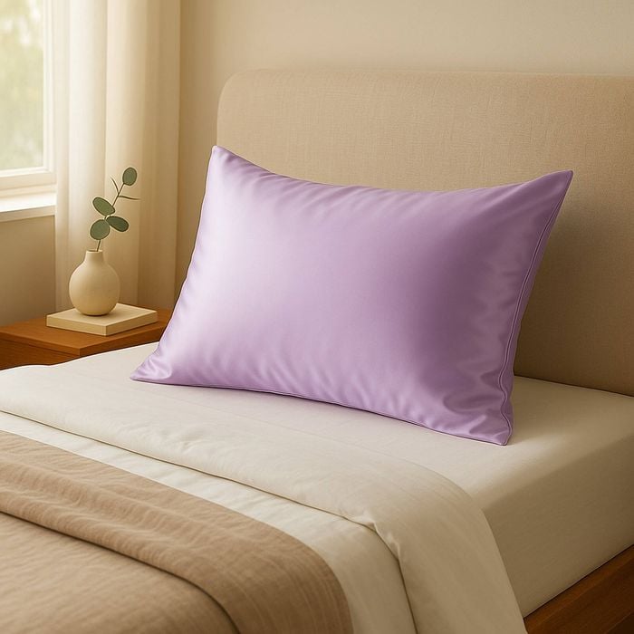 Royal Comfort Pure Silk Pillowcase 100% Mulberry Hypoallergenic Lilac Standard
