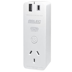 Arlec Grid Connect Smart Plug In Socket With USB