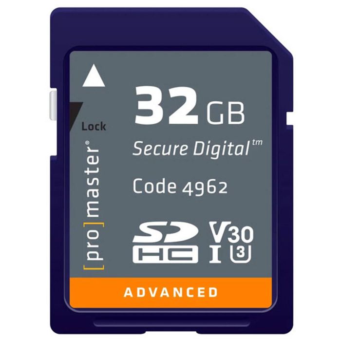 ProMaster 667X ADV UHS-I V30 SDHC SD Card - 32GB