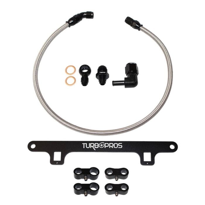 Turbo Pros Turbo Water Line & Support Bracket Kit For Ford Falcon Xr6 Ba/bf/fg Barra 4.0l