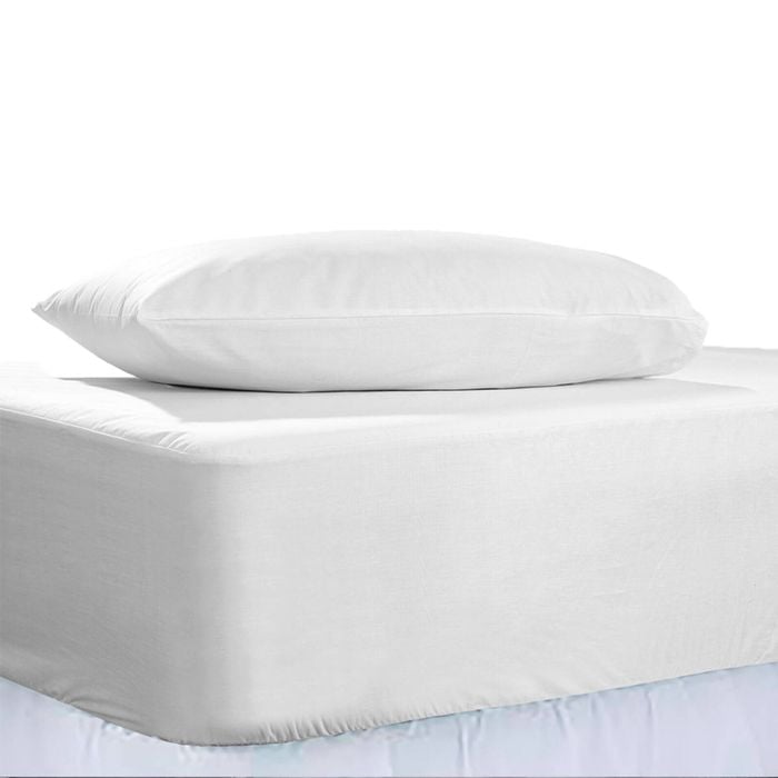 The Lighthouse Washed Cotton Combo Bedding Set With Pillowcase Super King White