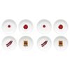 8pc Porto Valentina Porcelain Pasta Bowls 21.5cm Assorted