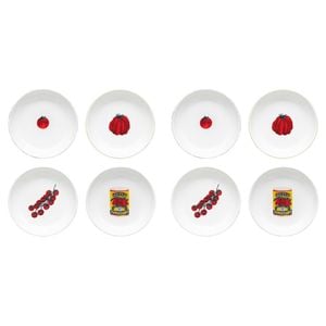 8pc Porto Valentina Porcelain Pasta Bowls 21.5cm Assorted