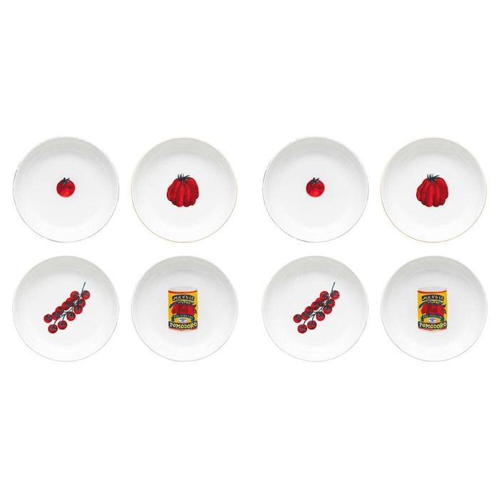 8pc Porto Valentina Porcelain Pasta Bowls 21.5cm Assorted