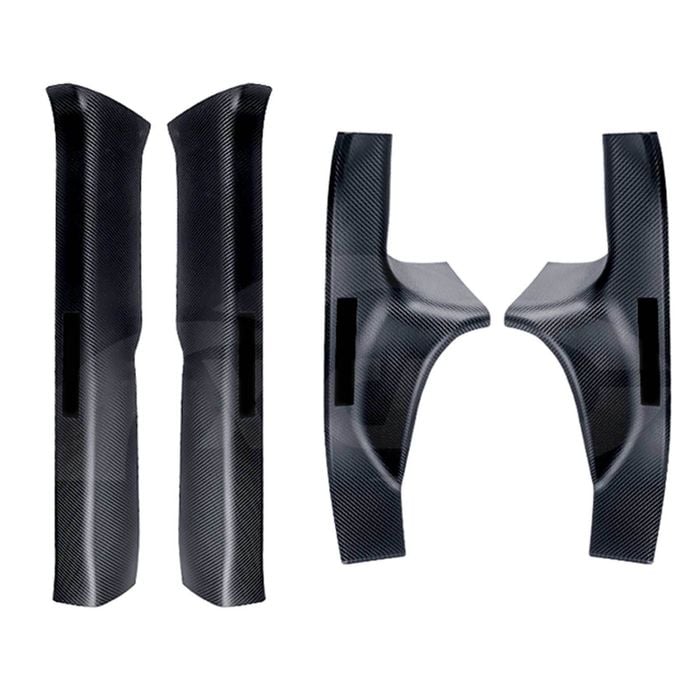 Tesla Model 3 Highland 2023-Onwards Carbon Fiber Style Front Rear Door Sill Plate Protector