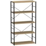 Flexi Storage Studio 1475mm Black And Oak Silhouette 5 Shelf Starter Kit
