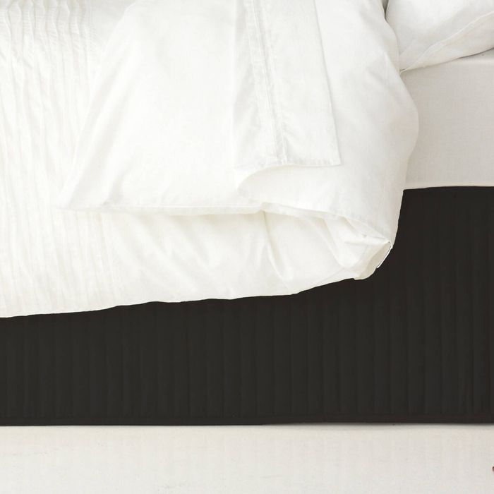 Ardor Boudoir King Single Quilted Valance Black