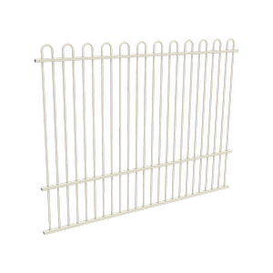 ProtectorAl 2400 x 1800mm Surfmist Aluminium Loop Top Pool Fence Panel With Mid Rail