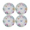 4pc Maxwell & Williams Round Cork Back Botanica Placemats 32cm