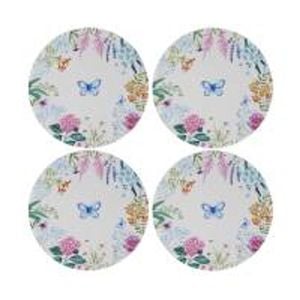 4pc Maxwell & Williams Round Cork Back Botanica Placemats 32cm