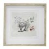LVD Framed Glass/Resin 45x45cm Print Fauna 1 Wall Hanging Art