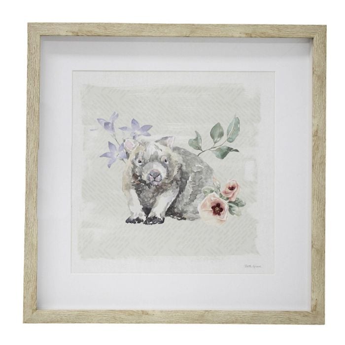 LVD Framed Glass/Resin 45x45cm Print Fauna 1 Wall Hanging Art