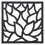 Matrix 575 x 575mm Charcoal Lotus Wall Art