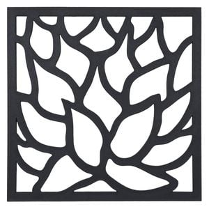 Matrix 575 x 575mm Charcoal Lotus Wall Art