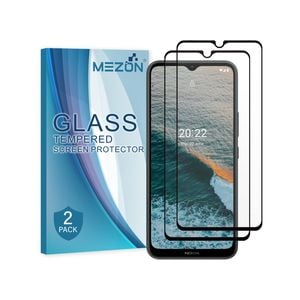 2 Pack MEZON Nokia C21 Plus Full Cover Tempered Glass Screen Protectors