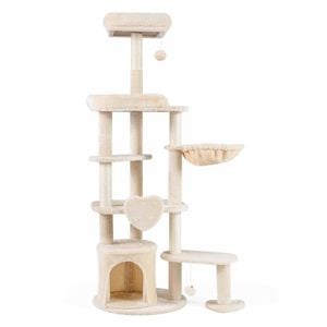 Costway Large Cat Tree Sisal-coated Scratching Posts Small/medium