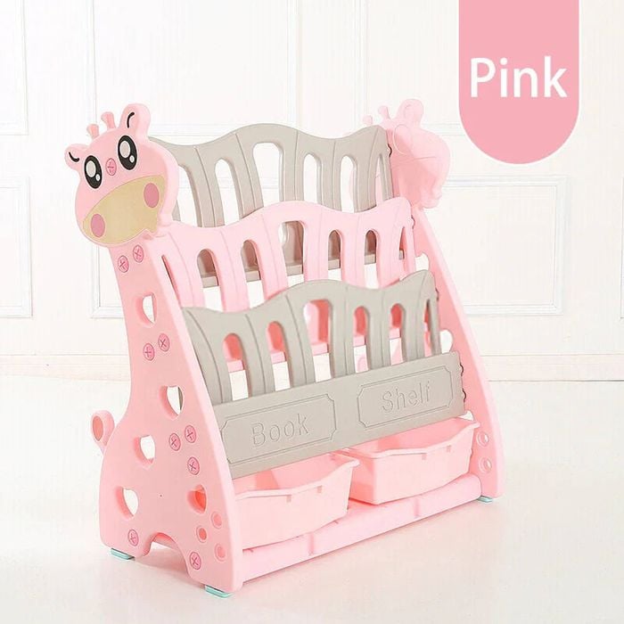 All 4 Kids Lily The Giraffe Magazine Bookcase - Pink